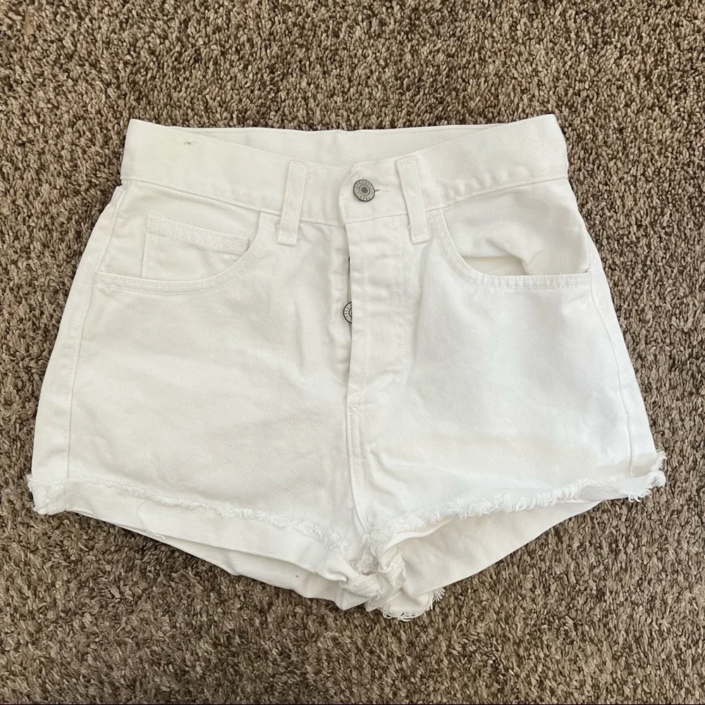 Urban Outfitters- J.Galt High Rise White Jean Shorts Small
